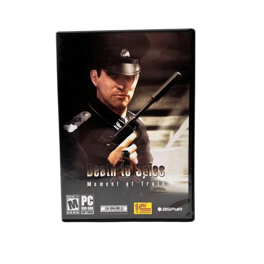 Death to Spies PC 2007 1C COMPLETE w/ Manual Case Stealth Game